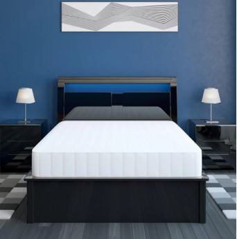 Wooden Bed with LED & Built-in Speaker | Sarrf Interior Wooden Bed with LED & Built-in Speaker | Sarrf Interior