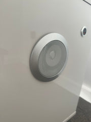 High gloss dressing table with sitting stool