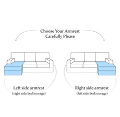 L shape anton sofa bed