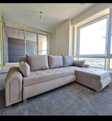 Berlin l shape sofa bed