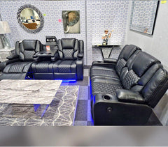 Electric leather recliner