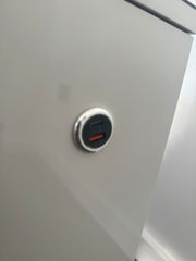 High gloss dressing table with sitting stool