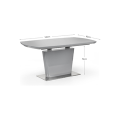 Como High Gloss Extending Table