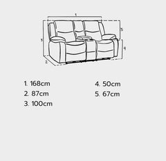 Harlard electric leather recliner sofa