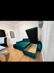 Berlin l shape sofa bed