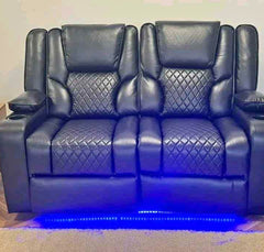 Electric leather recliner