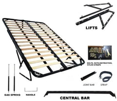 Plush velvet complete glass mirror bed frame