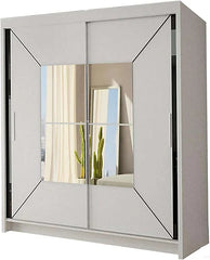 Mirror sliding door wardrobe