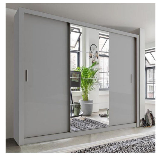 Chicago 250cm wardrobe mirror on middle door