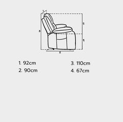 Harlard electric leather recliner sofa