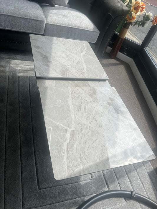 Amarah extandable marble coffee table