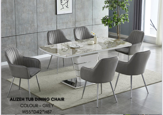 Camden Extendable Dinning Table with 6 chairs