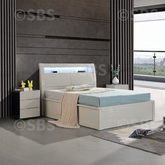Wooden high gloss rugby ottoman bed