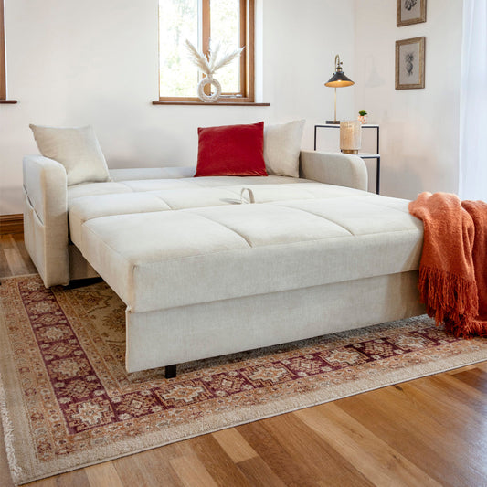 Penelope sofa bed 2 seater beige colour