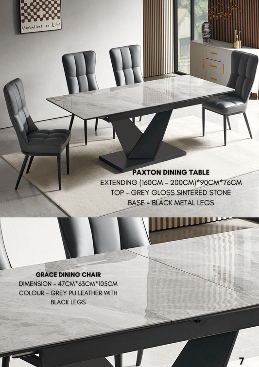 Modern dining table designed for everyday dining and stylish home interiors.