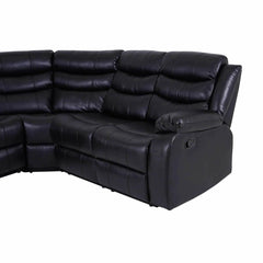 Roma manual leather recliner sofa corner