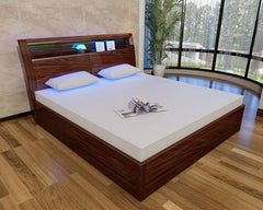 Wooden high gloss rugby ottoman bed
