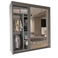 Chicago full mirror 203cm wardrobe