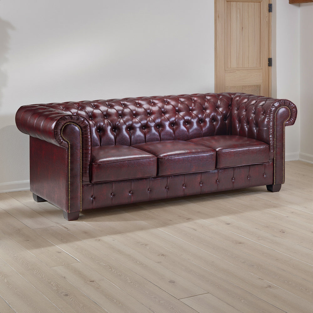 Chesterfield sofa leather