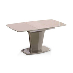 Marble dining table with six chairs featuring elegant design and comfortable seating.