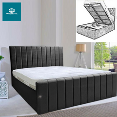 Fabric bed with and without storage