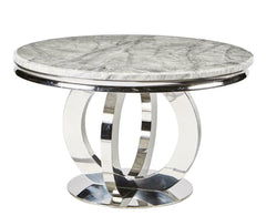 Round marble dining table with four chair