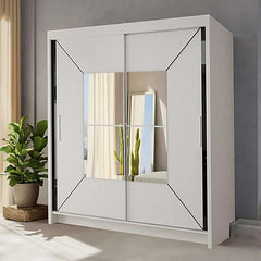 Mirror sliding door wardrobe