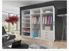 Chicago full mirror 250cm wardrobe