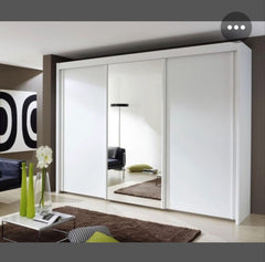 Chicago full mirror 250cm wardrobe
